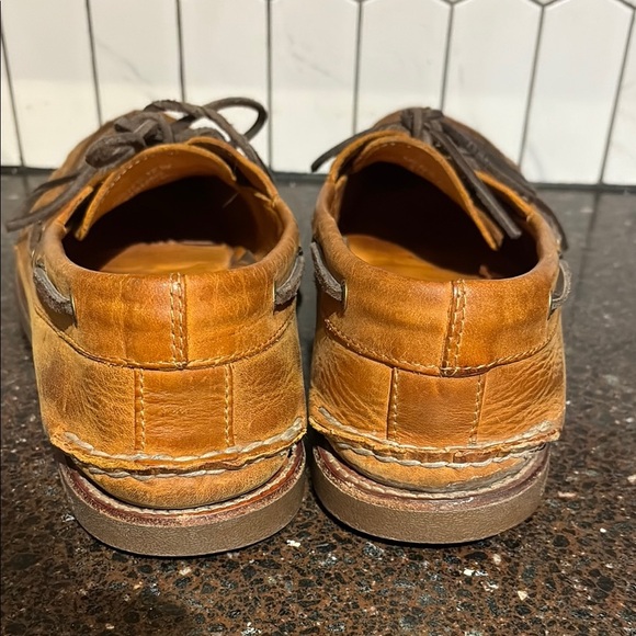 Sperry Top Glider Men's Brown Leather Loafers size 12W - Picture 6 of 9